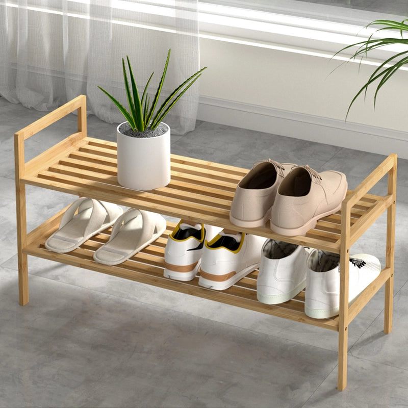Wooden - 2 Tier Shoe Rack